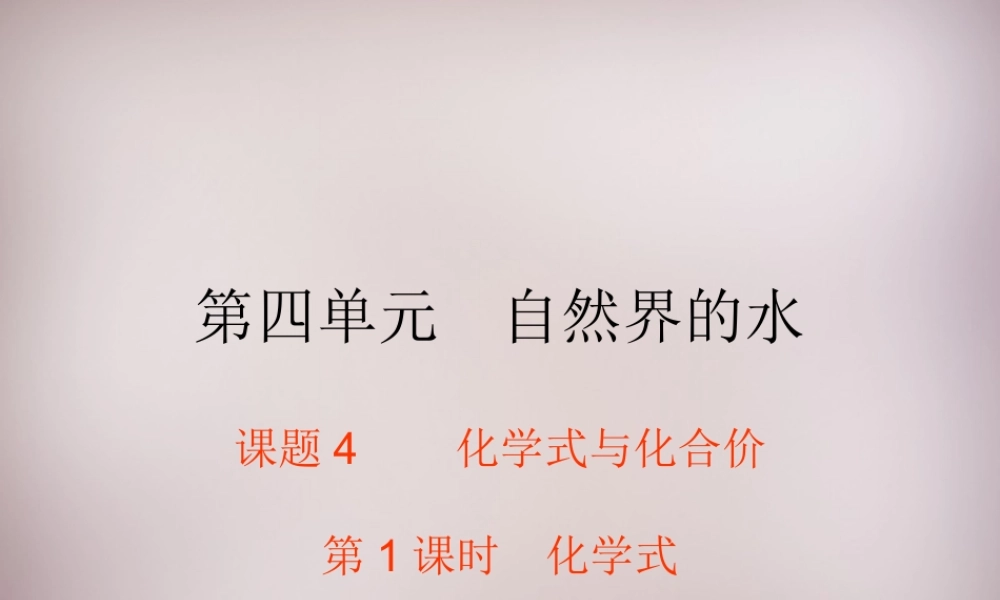 人教初中化学九上《4课题4化学式与化合价》PPT课件 (11).ppt