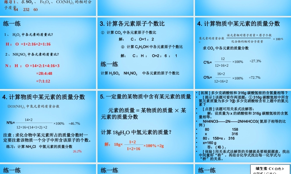 人教初中化学九上《4课题4化学式与化合价》PPT课件 (17).ppt