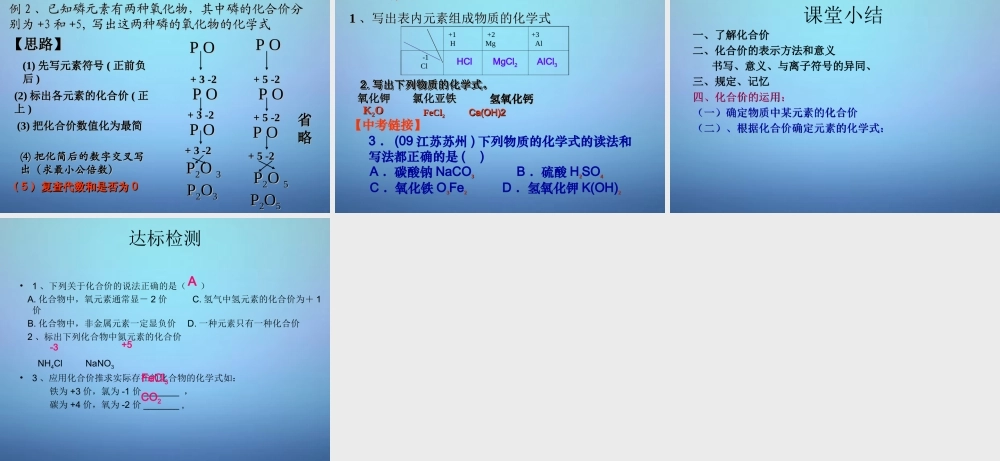 人教初中化学九上《4课题4化学式与化合价》PPT课件 (19).ppt