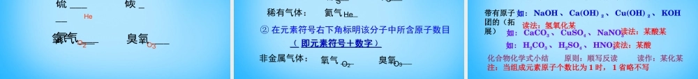 人教初中化学九上《4课题4化学式与化合价》PPT课件 (15).ppt