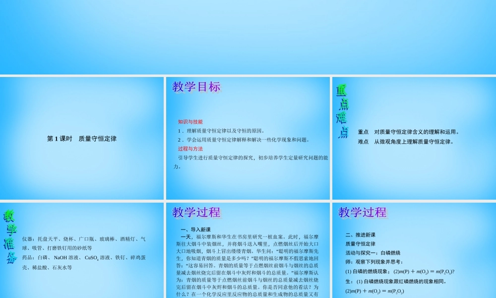 人教初中化学九上《5课题1质量守恒定律》PPT课件 (4).ppt
