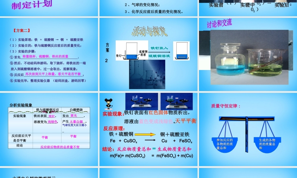 人教初中化学九上《5课题1质量守恒定律》PPT课件 (10).ppt
