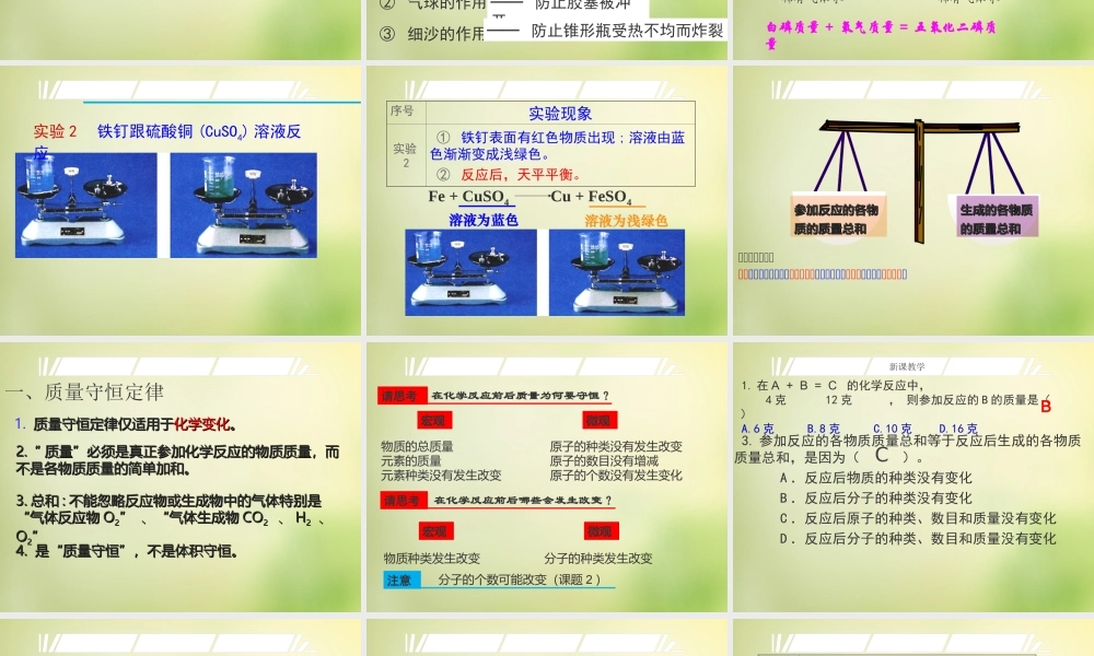 人教初中化学九上《5课题1质量守恒定律》PPT课件 (18).ppt
