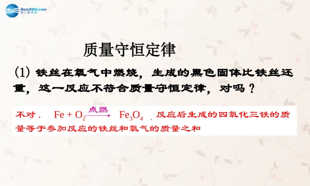 人教初中化学九上《5课题1质量守恒定律》PPT课件 (12).ppt