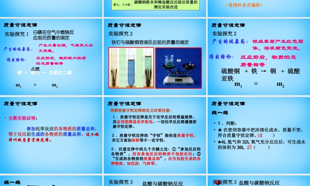 人教初中化学九上《5课题1质量守恒定律》PPT课件 (13).ppt