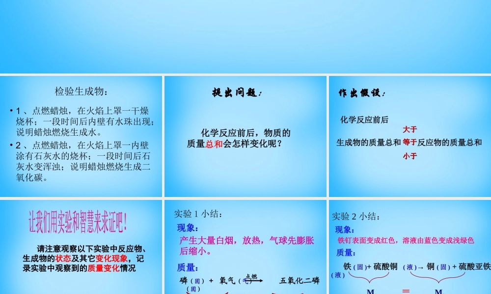 人教初中化学九上《5课题1质量守恒定律》PPT课件 (15).ppt