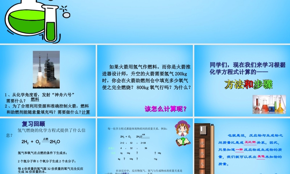 人教初中化学九上《5课题3利用化学方程式的简单计算》PPT课件 (9).ppt