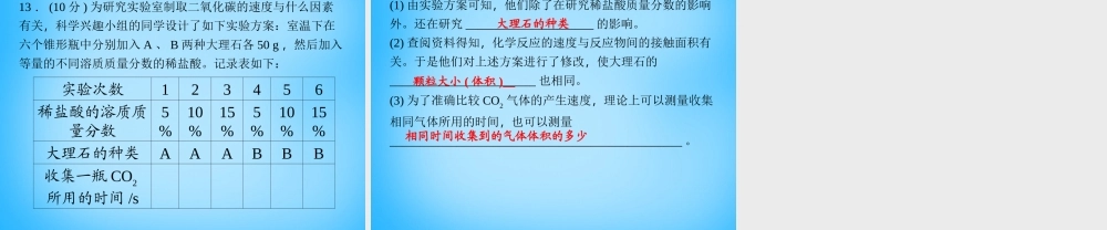 人教初中化学九上《6课题2二氧化碳制取的研究》PPT课件 (2).ppt