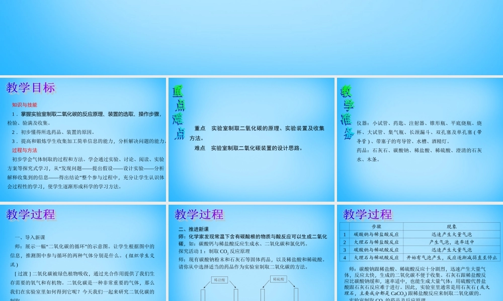 人教初中化学九上《6课题2二氧化碳制取的研究》PPT课件 (3).ppt