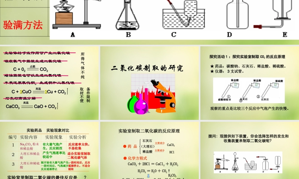 人教初中化学九上《6课题2二氧化碳制取的研究》PPT课件 (6).ppt
