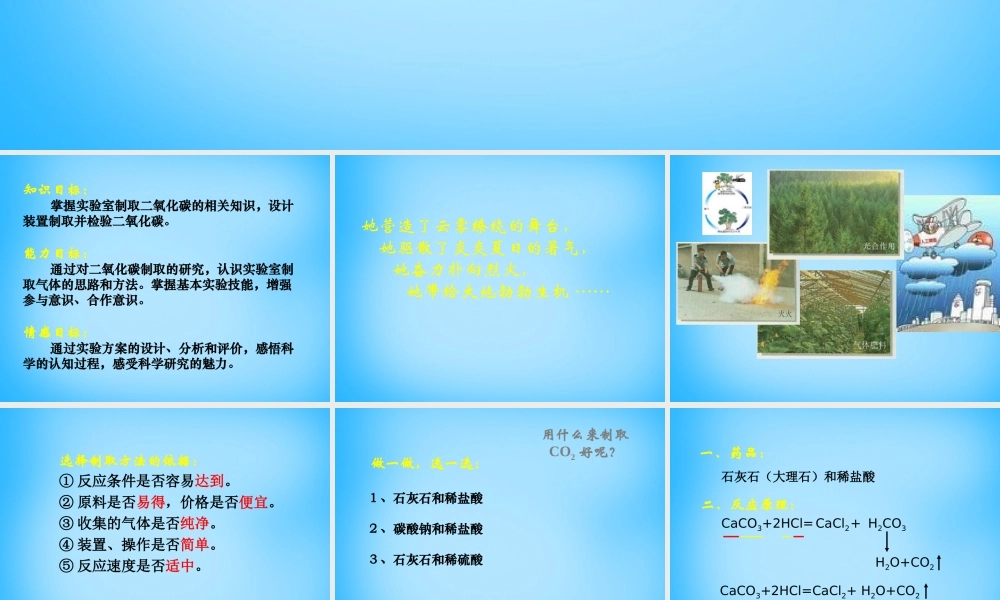 人教初中化学九上《6课题2二氧化碳制取的研究》PPT课件 (8).ppt
