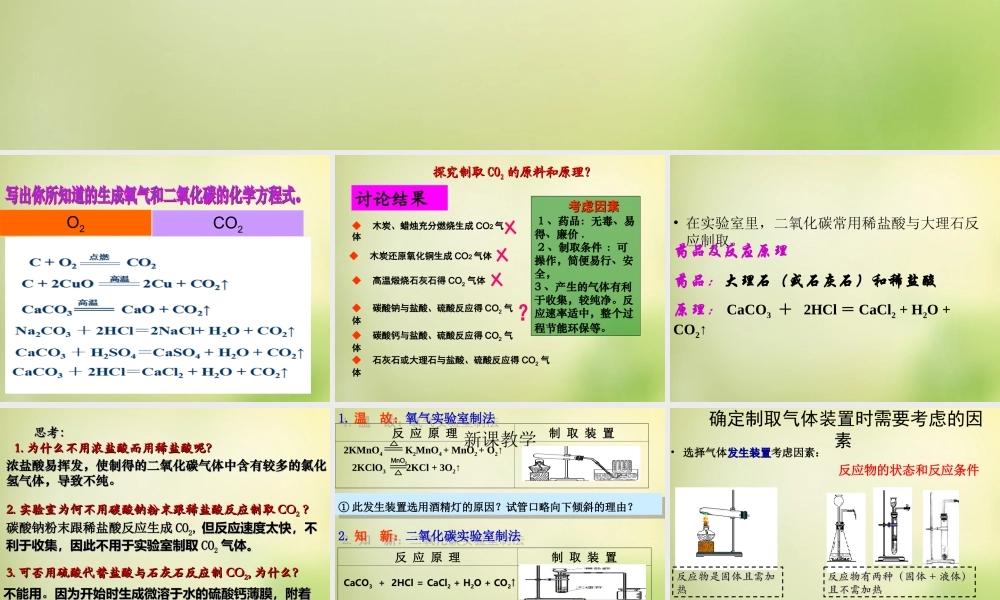人教初中化学九上《6课题2二氧化碳制取的研究》PPT课件 (18).ppt