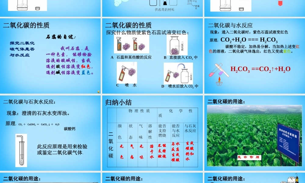人教初中化学九上《6课题3二氧化碳和一氧化碳》PPT课件 (12).ppt