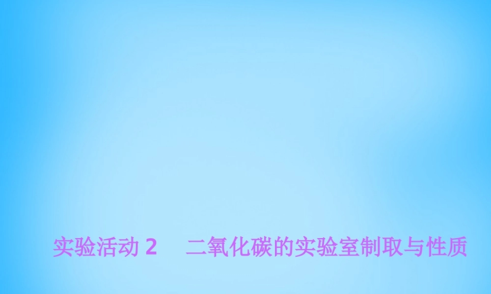 人教初中化学九上《6实验活动2二氧化碳的实验室制取与性质》PPT课件 (2).ppt