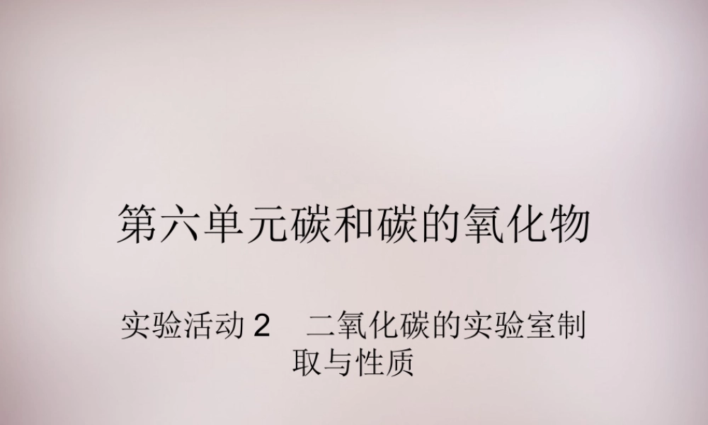人教初中化学九上《6实验活动2二氧化碳的实验室制取与性质》PPT课件 (4).ppt