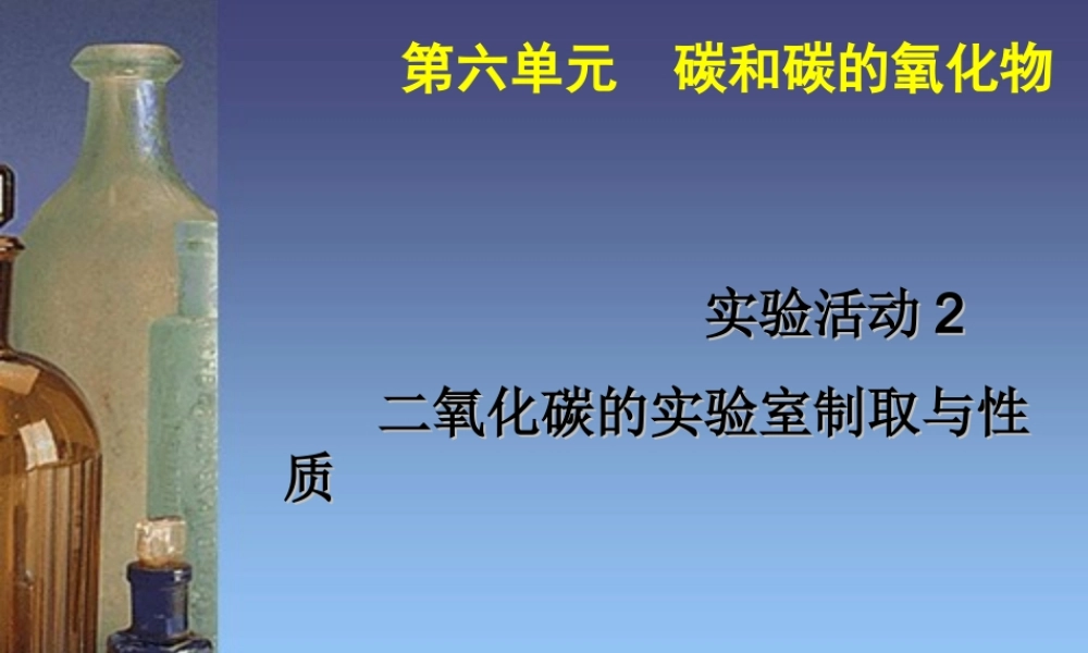 人教初中化学九上《6实验活动2二氧化碳的实验室制取与性质》PPT课件 (3).ppt