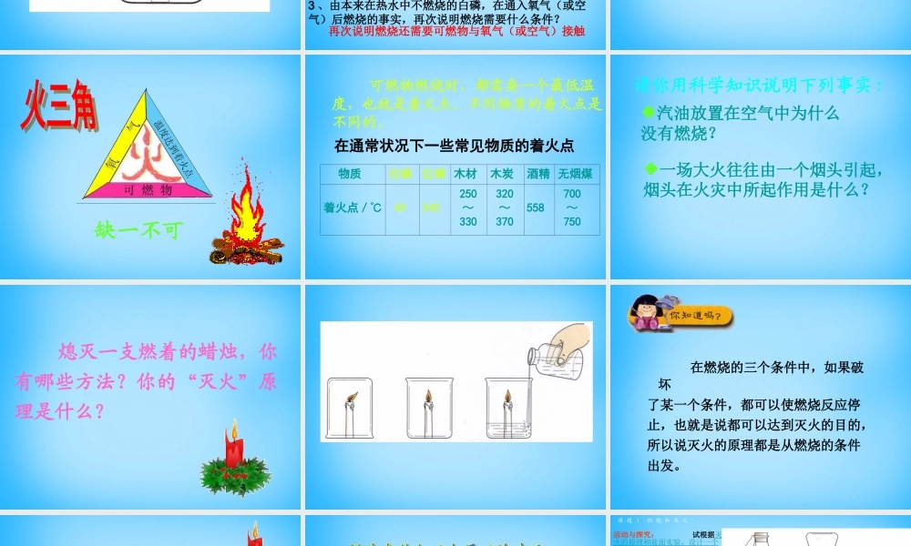 人教初中化学九上《7课题1燃烧和灭火》PPT课件 (5).ppt