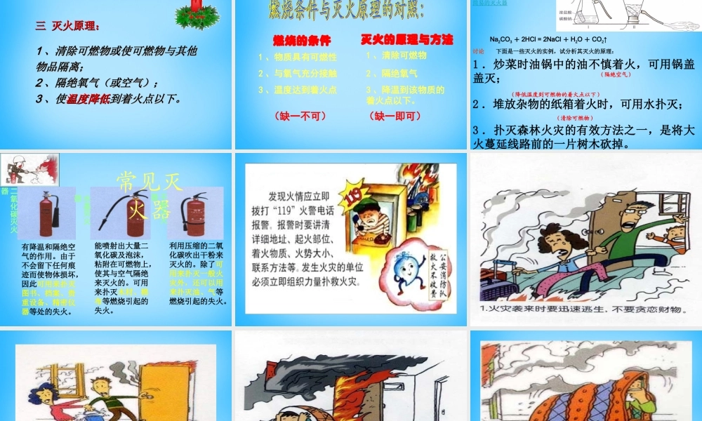 人教初中化学九上《7课题1燃烧和灭火》PPT课件 (5).ppt