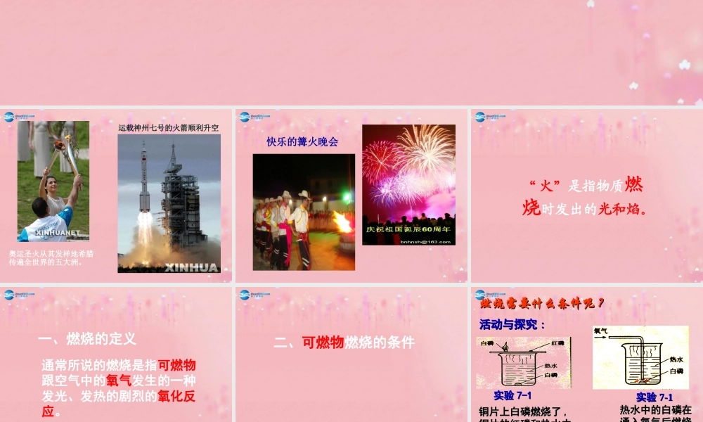 人教初中化学九上《7课题1燃烧和灭火》PPT课件 (6).ppt