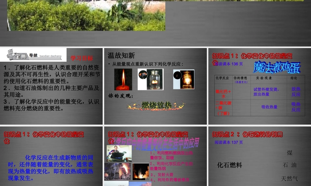 人教初中化学九上《7课题2燃料的合理利用与开发》PPT课件 (1).ppt