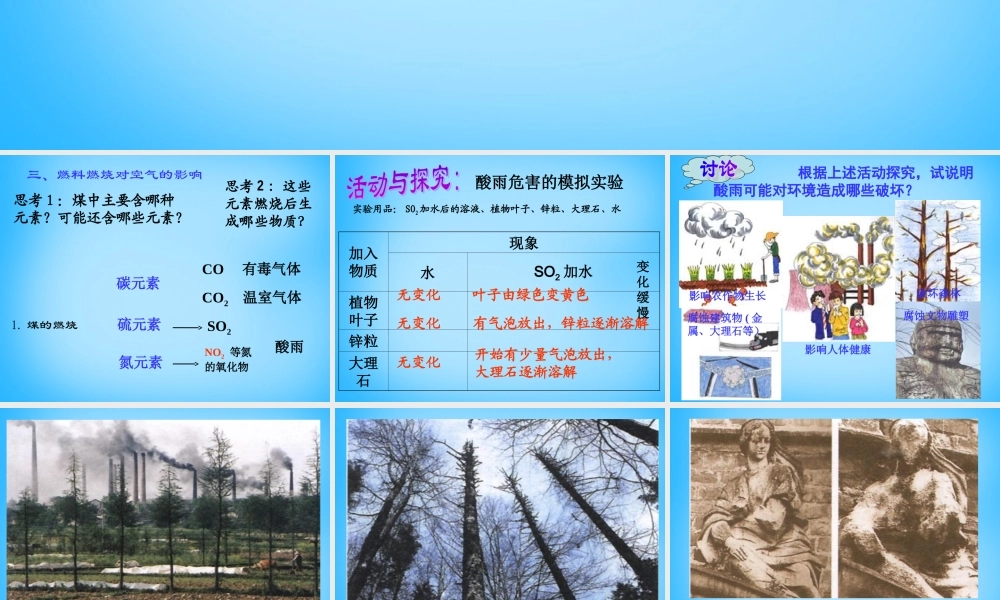 人教初中化学九上《7课题2燃料的合理利用与开发》PPT课件 (8).ppt