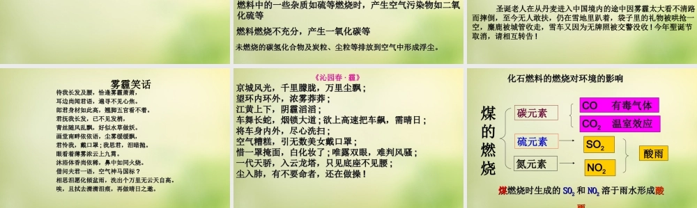 人教初中化学九上《7课题2燃料的合理利用与开发》PPT课件 (13).ppt