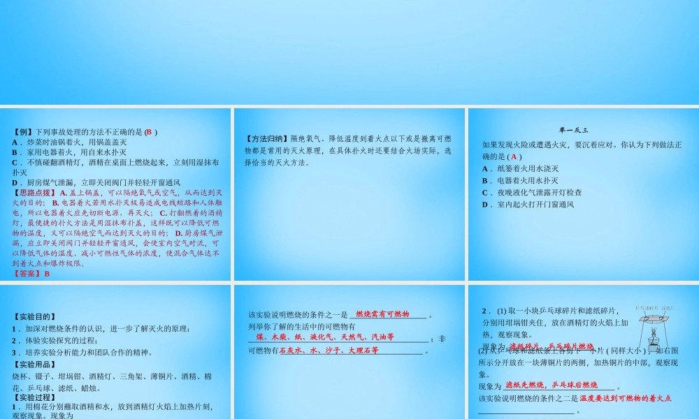 人教初中化学九上《7实验活动3燃烧的条件》PPT课件 (4).ppt