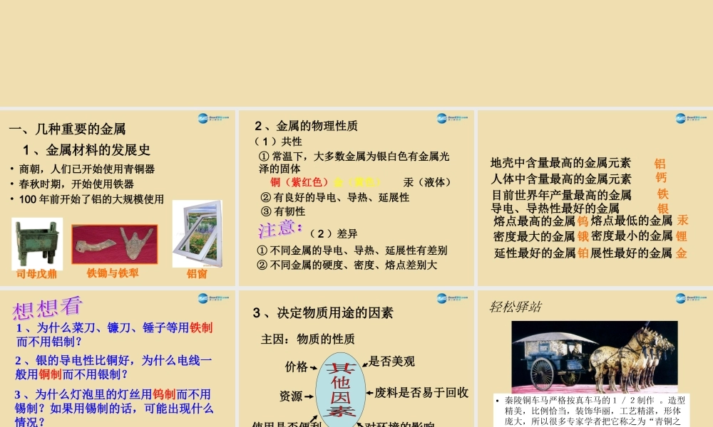 人教初中化学九下《8课题1金属材料》PPT课件 (10).ppt