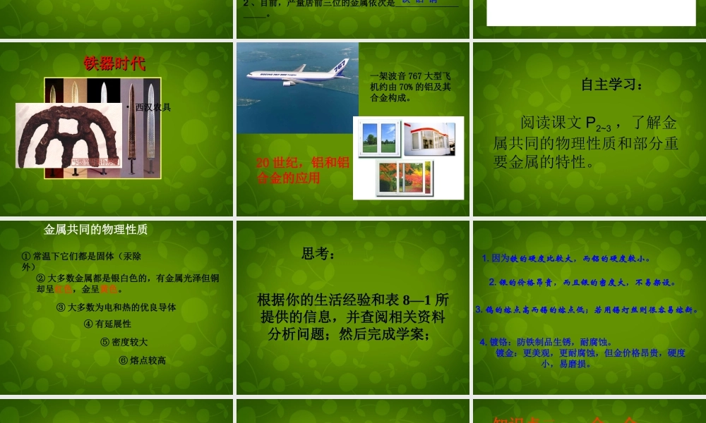 人教初中化学九下《8课题1金属材料》PPT课件 (4).ppt