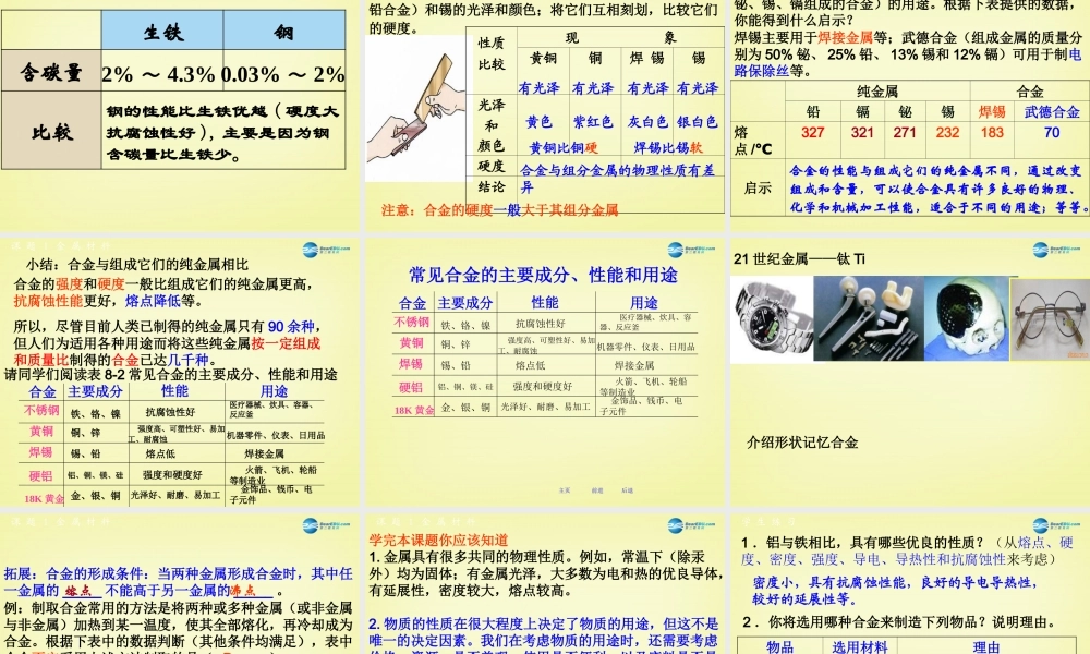 人教初中化学九下《8课题1金属材料》PPT课件 (17).ppt