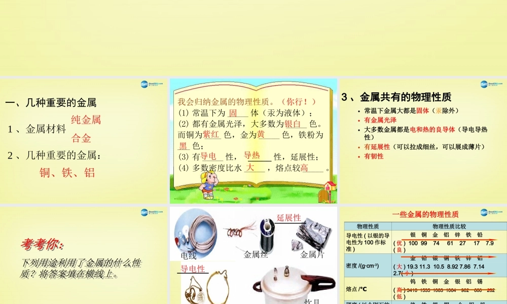 人教初中化学九下《8课题1金属材料》PPT课件 (15).ppt