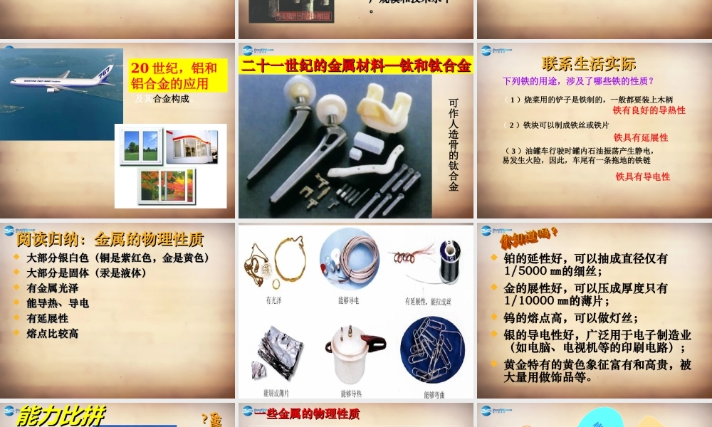 人教初中化学九下《8课题1金属材料》PPT课件 (21).ppt