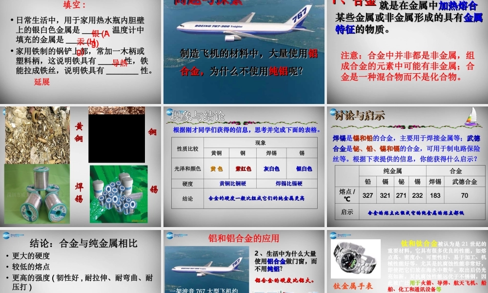 人教初中化学九下《8课题1金属材料》PPT课件 (23).ppt