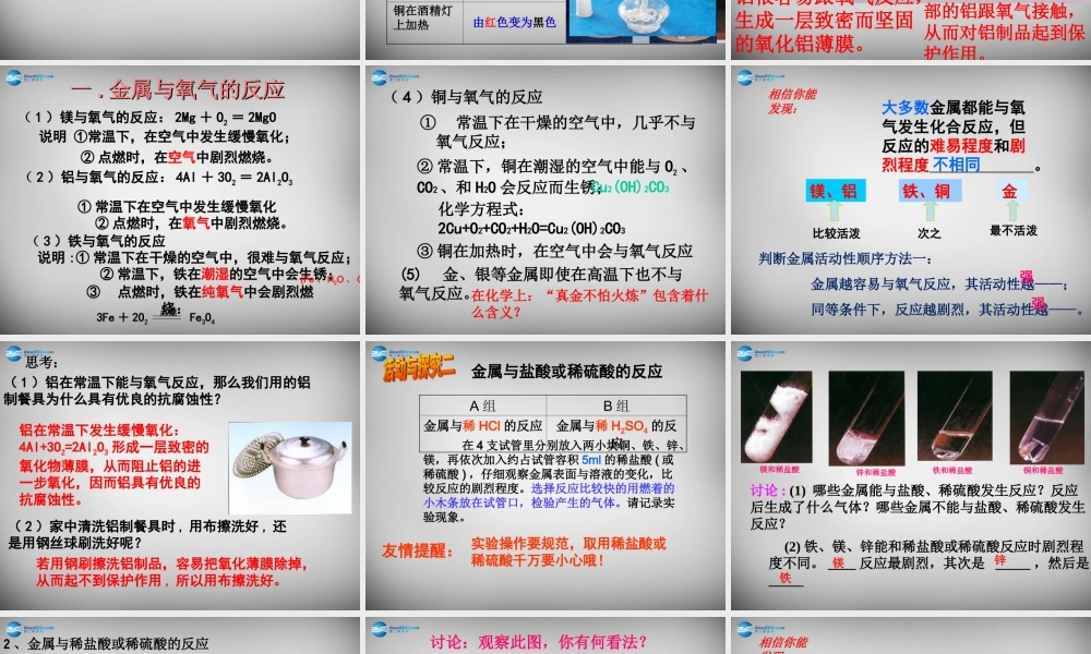 人教初中化学九下《8课题2金属的化学性质》PPT课件 (7).ppt