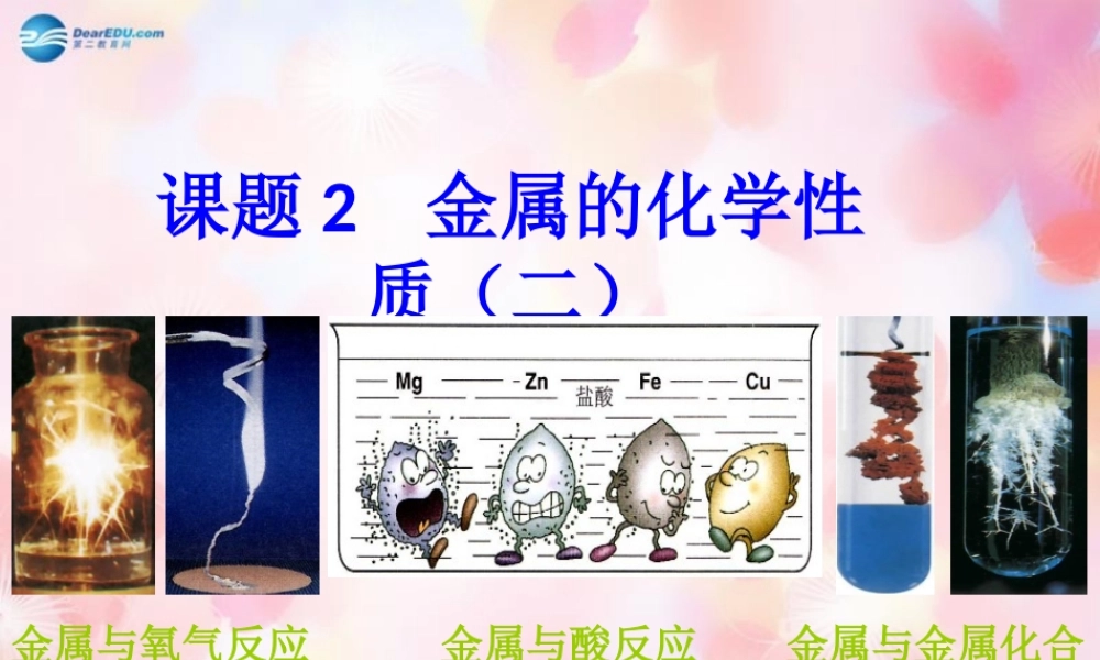 人教初中化学九下《8课题2金属的化学性质》PPT课件 (12).ppt