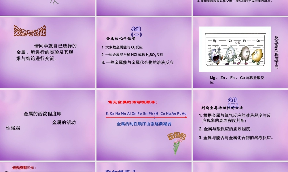 人教初中化学九下《8课题2金属的化学性质》PPT课件 (18).ppt