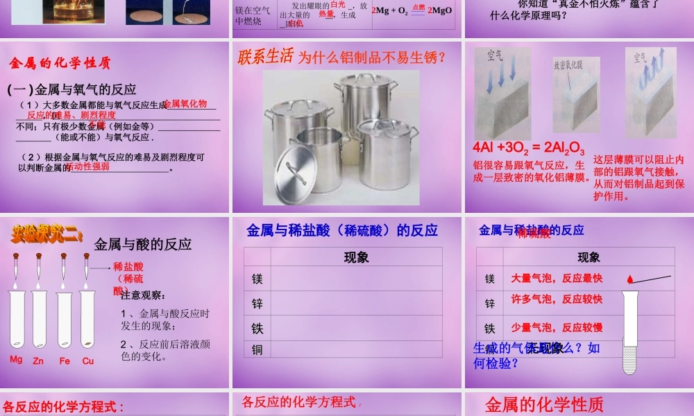 人教初中化学九下《8课题2金属的化学性质》PPT课件 (40).ppt