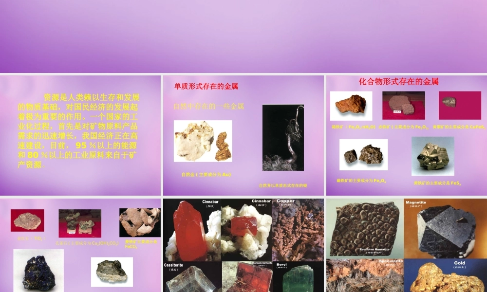 人教初中化学九下《8课题3金属资源的利用和保护》PPT课件 (12).ppt