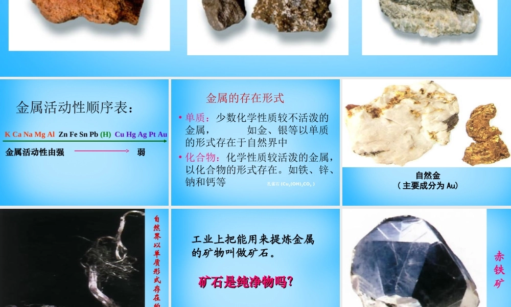 人教初中化学九下《8课题3金属资源的利用和保护》PPT课件 (20).ppt