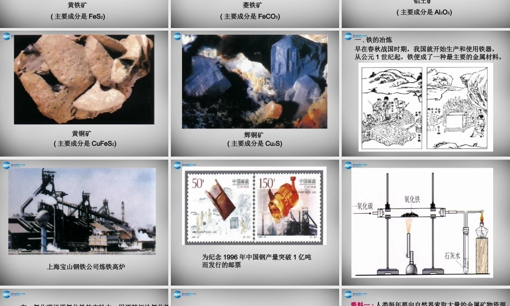 人教初中化学九下《8课题3金属资源的利用和保护》PPT课件 (29).ppt