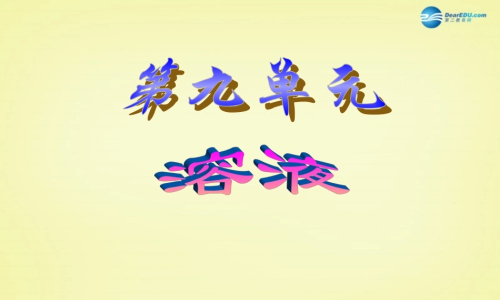 人教初中化学九下《9第九单元溶液》PPT课件 (5).ppt