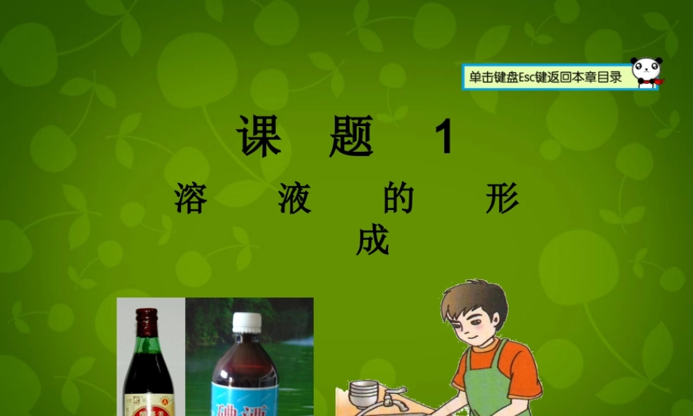 人教初中化学九下《9课题1溶液的形成》PPT课件 (8).ppt