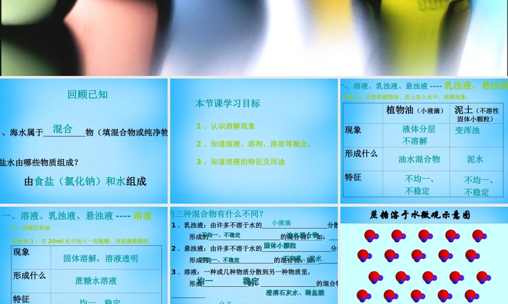 人教初中化学九下《9课题1溶液的形成》PPT课件 (11).ppt