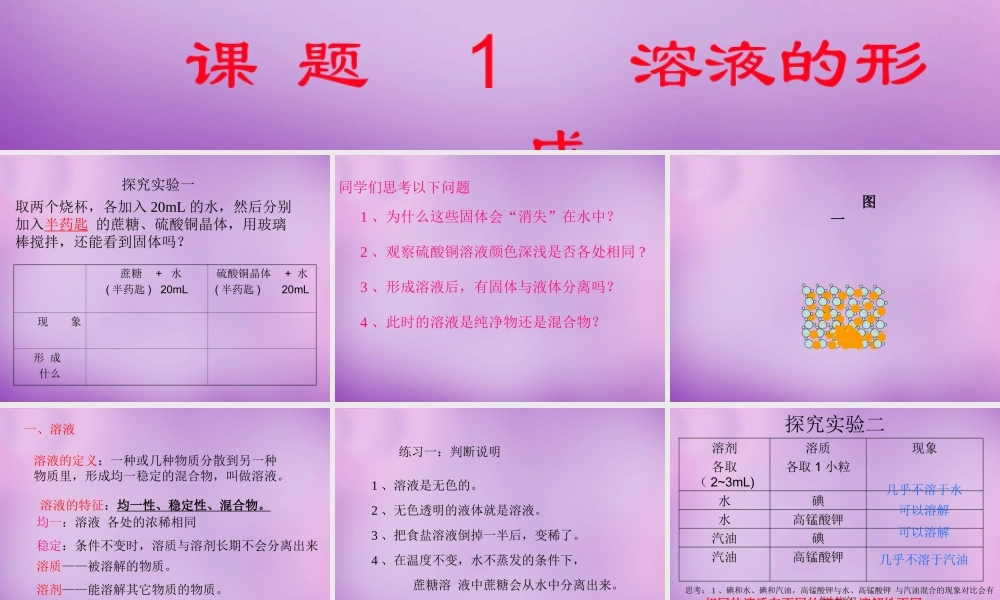 人教初中化学九下《9课题1溶液的形成》PPT课件 (14).ppt