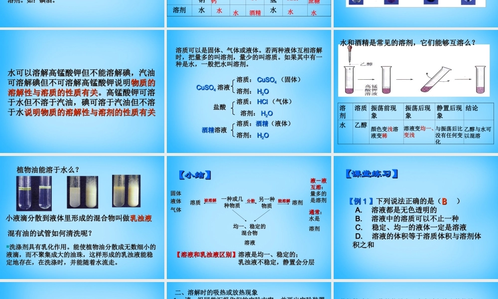 人教初中化学九下《9课题1溶液的形成》PPT课件 (21).ppt