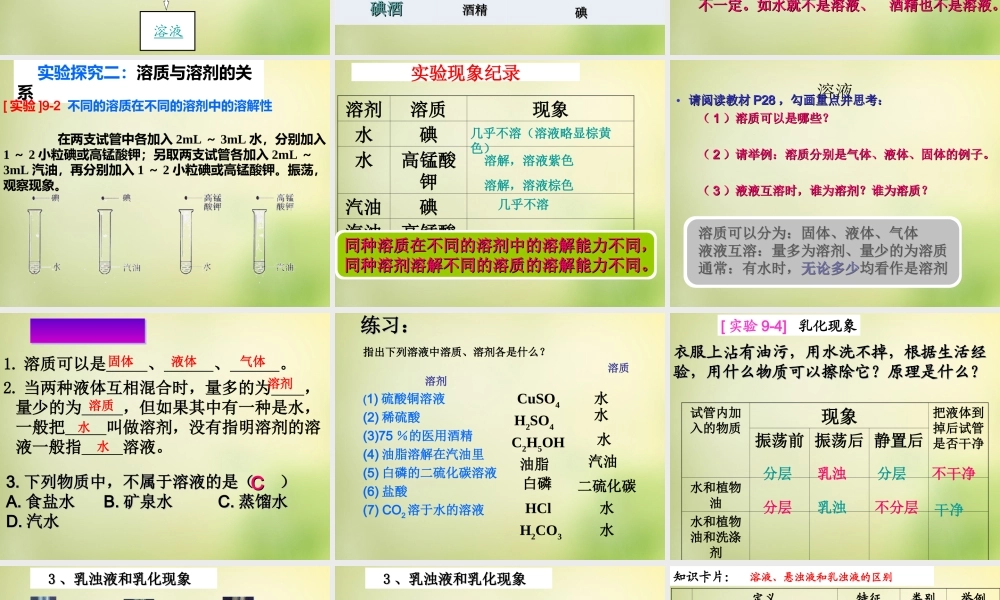 人教初中化学九下《9课题1溶液的形成》PPT课件 (31).ppt