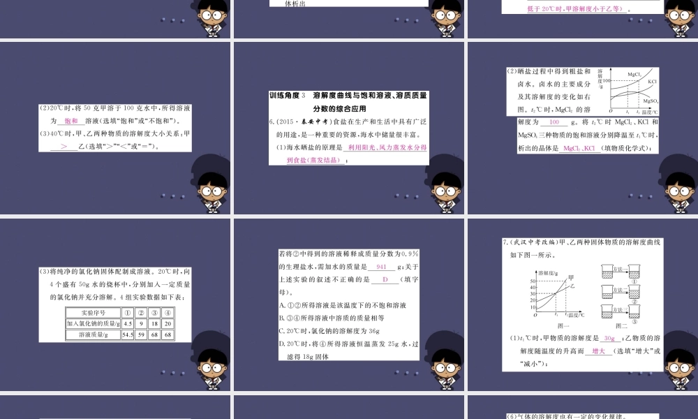 人教初中化学九下《9课题2溶解度》PPT课件 (4).ppt