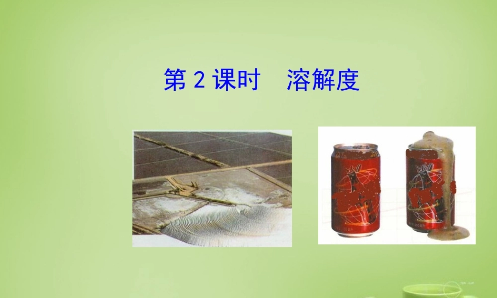 人教初中化学九下《9课题2溶解度》PPT课件 (7).ppt