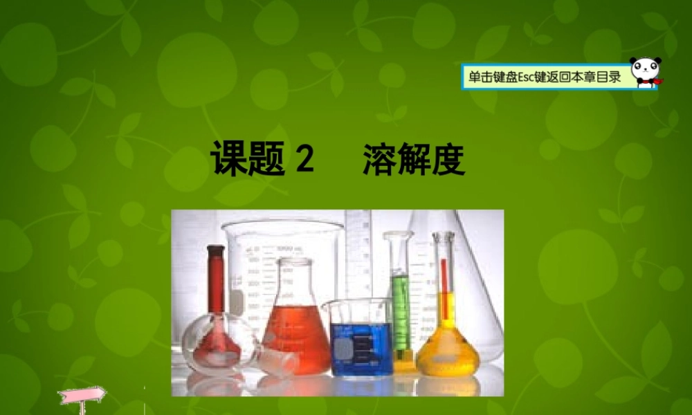 人教初中化学九下《9课题2溶解度》PPT课件 (8).ppt