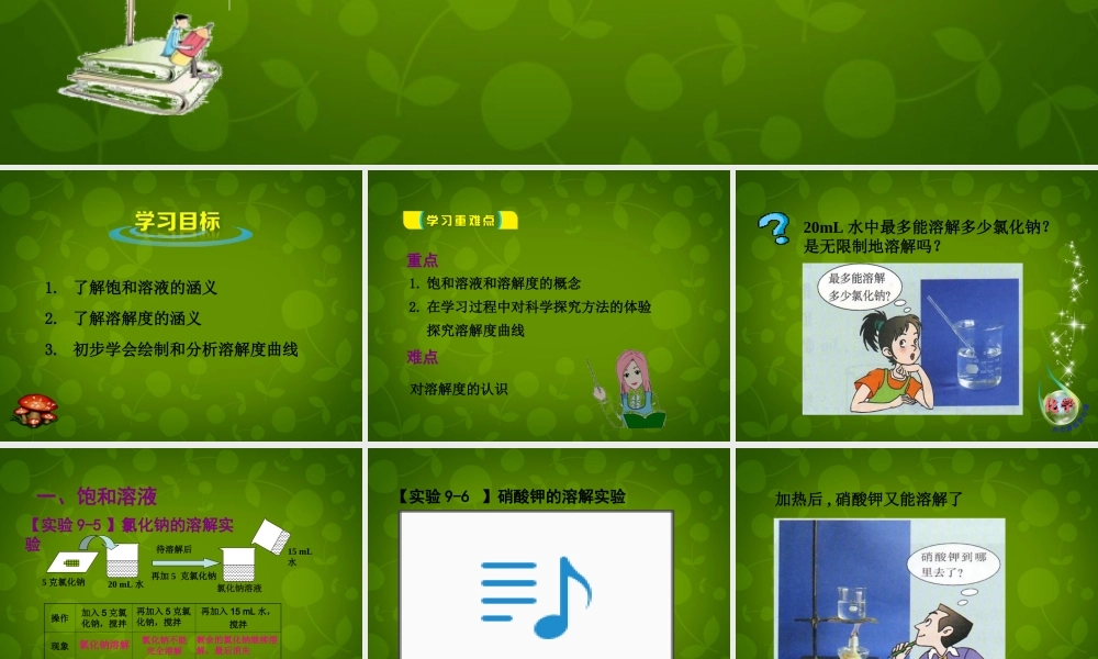 人教初中化学九下《9课题2溶解度》PPT课件 (8).ppt